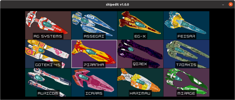 shipedit: WipEout Pulse Ship Skin Editor ()